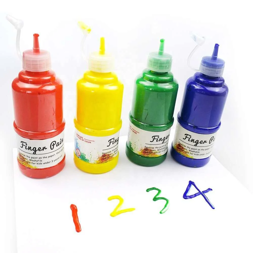 wholesale colorful 120ml water based acrylic paint set for children drop bottle