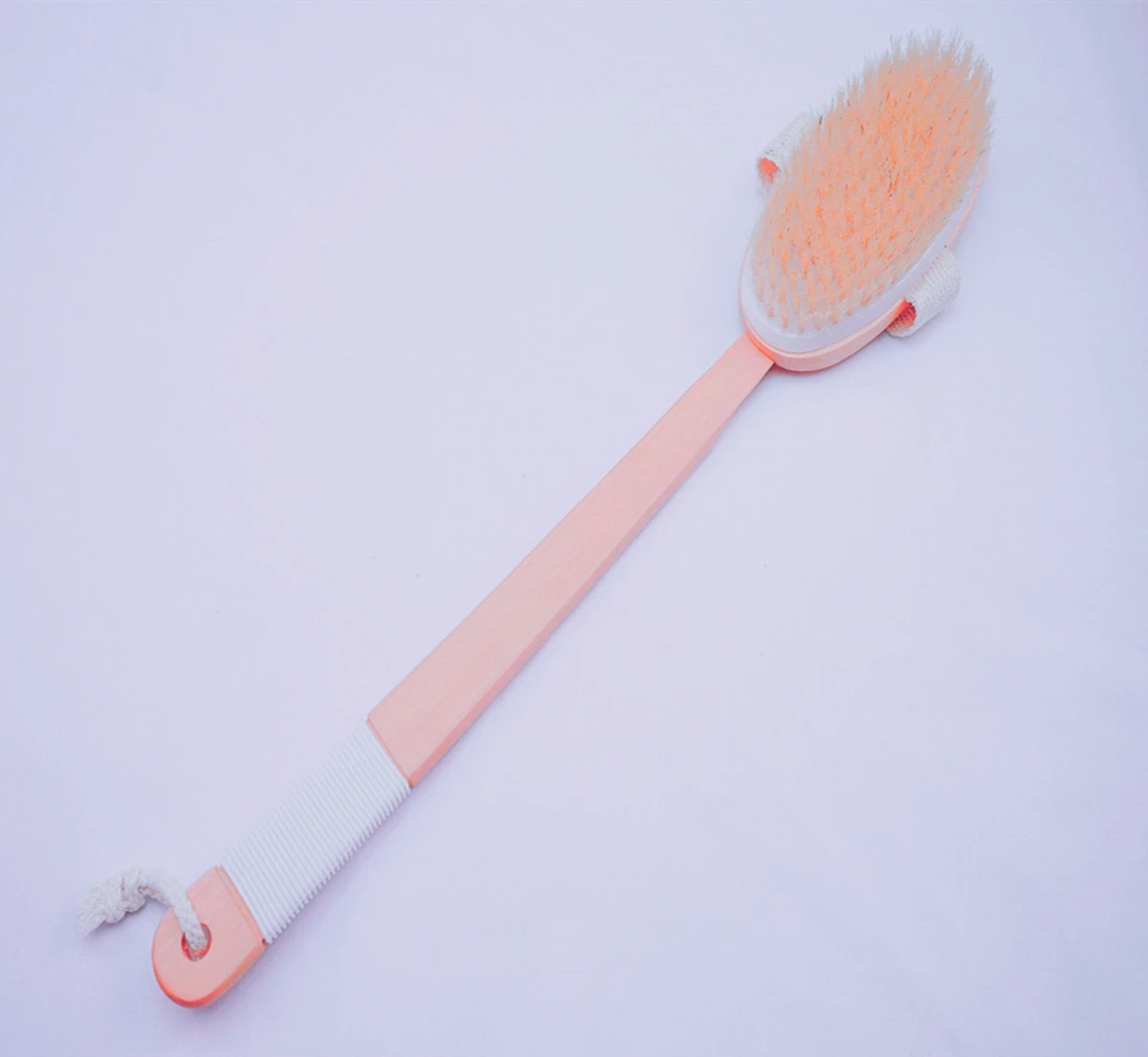  100% щетина кабана изогнутая натуральная отшелушивающая деревянная щетка для ванны всего сухого тела