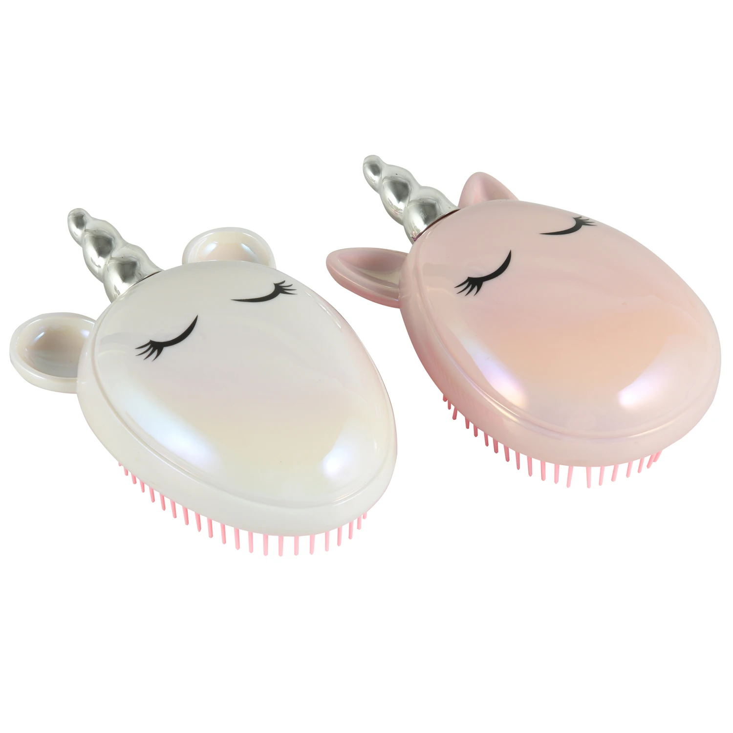 Plastic Detangling Brush Scalp Massager Pocket Comb Hair Brush for Kids and Travel