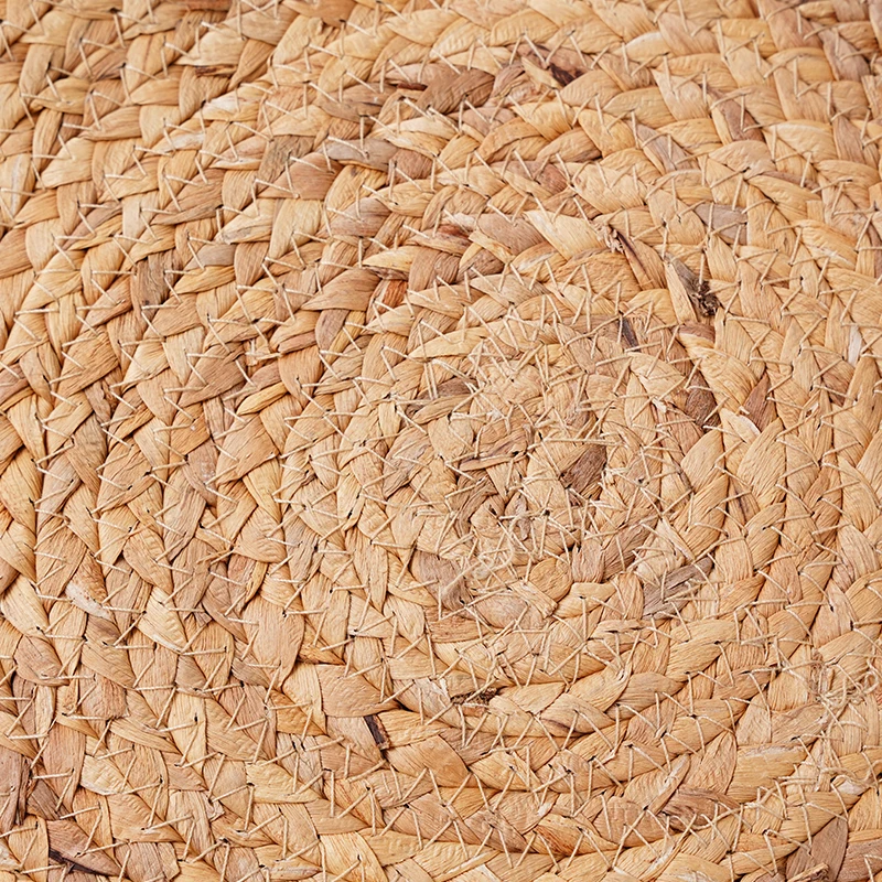 Multiple Styles Antique Rattan Carpet Beater Wicker Rug Carpet Mat Customized Modern Straw Kitchen Mat Geometric Flat Weave Rugs