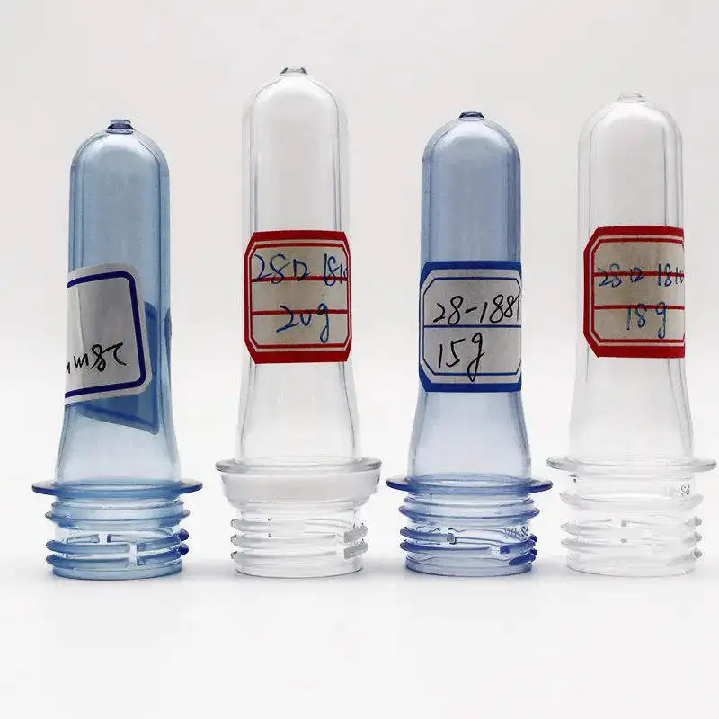 Custom transparent pet preform 500 ml 24 mm 28mm 30mm 38mm 48mm water bottle pet plastic preform for bottle