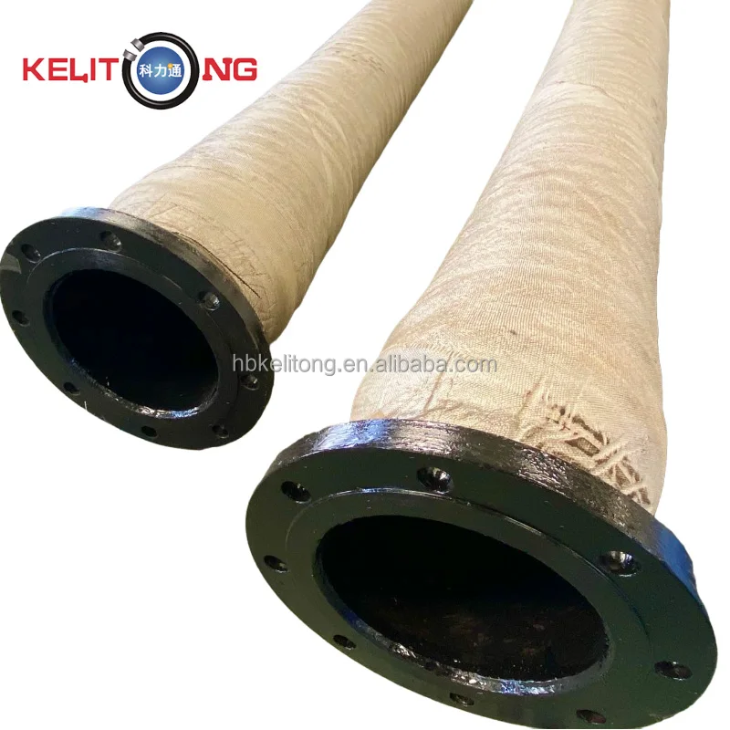 High quality fiberglass heat resistant hose Fire-resistant cooling water rubber hose