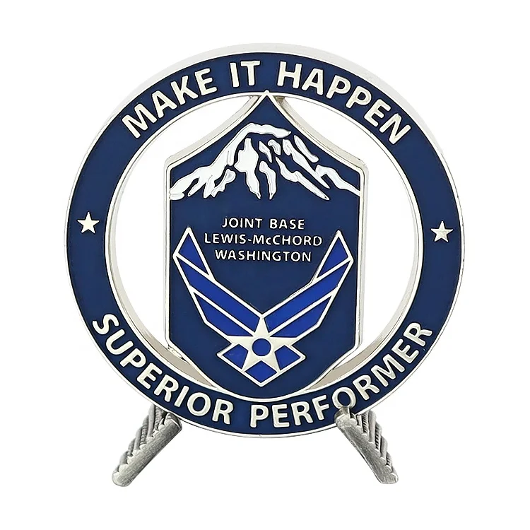 Custom Inner Hole Monedas De Plata Hacer Las Monedas Personalizadas Metal Coins