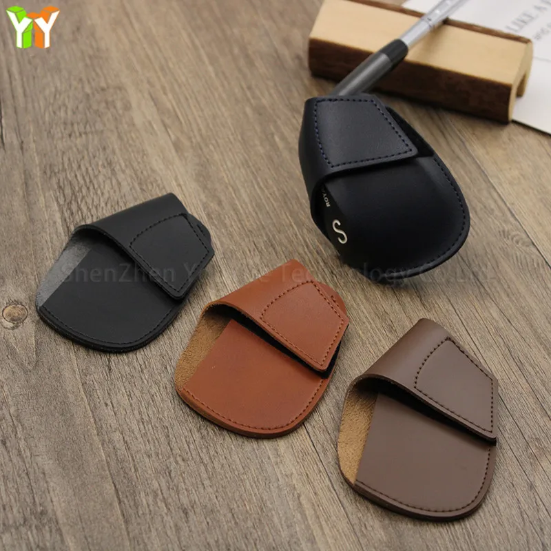 Оптовая продажа, качественный чехол из искусственной кожи с железной головкой для любителей гольф-клубов