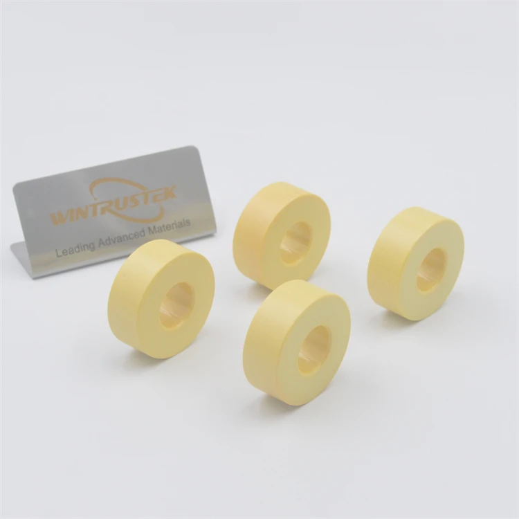 MgO Stabilized Zirconia Ceramic Ring Yellow Ceramic Parts ZrO2 Ceramic
