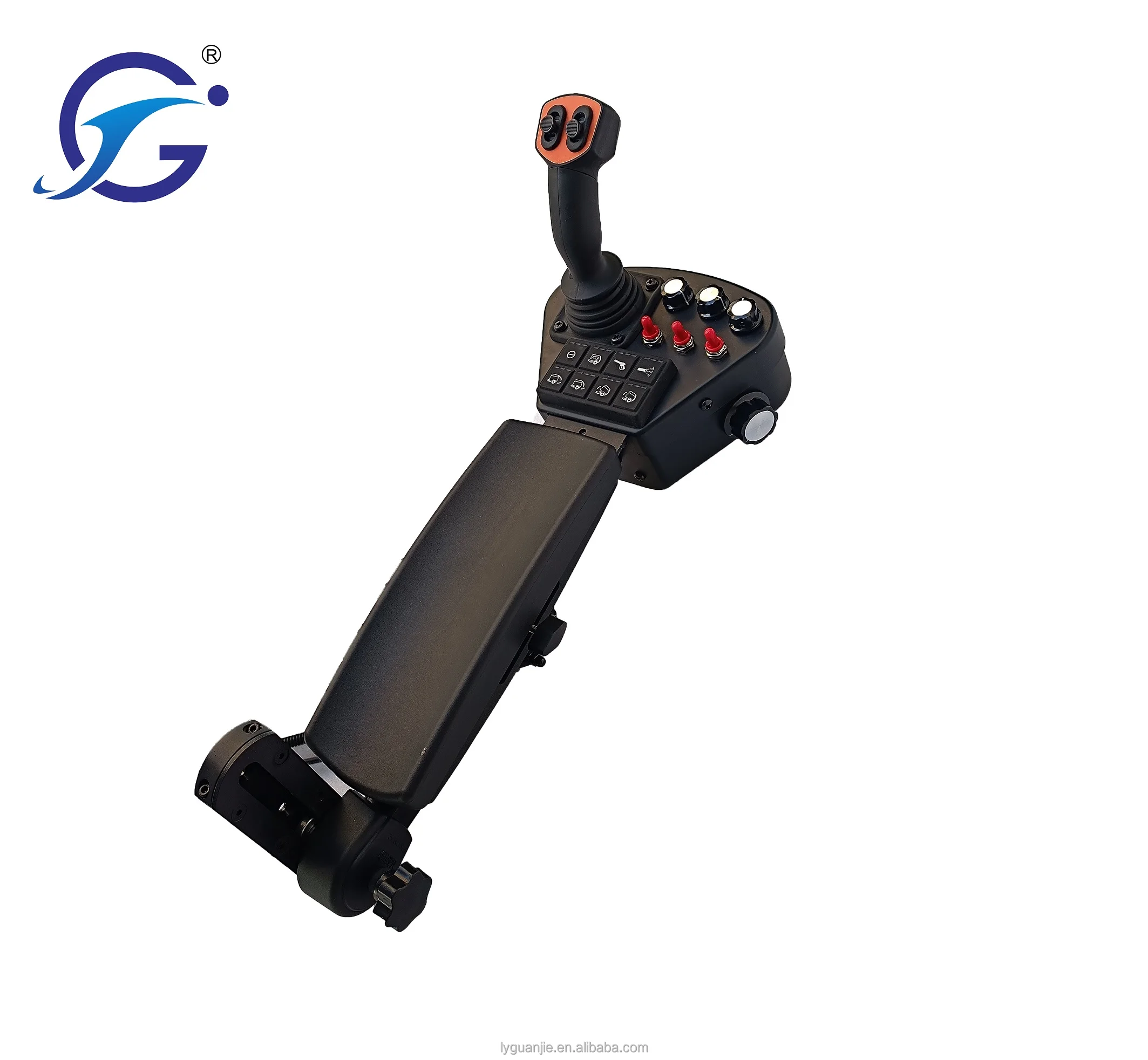 Agricultural machinery part comfort tractor console