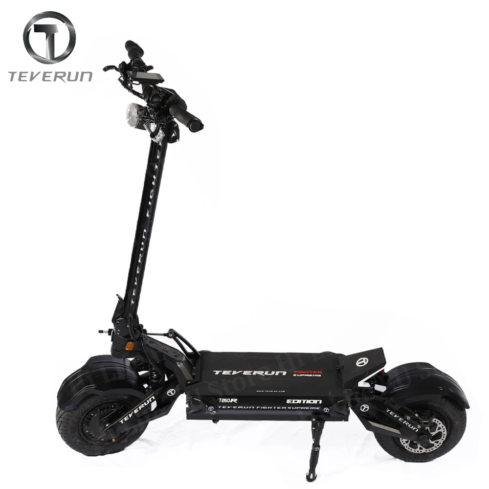 Оригинальный истребитель Teverun Supre me 7260R 72V 60Ah 2*5000W двойной двигатель максимальной скорости 120 км/ч TFT дисплей официальный