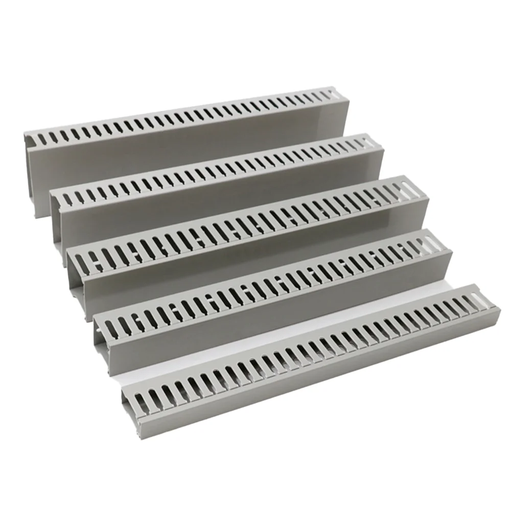 Advanced Equipment Grey Electrical Cable Trunking Plastic PVC Wiring Duct Cable Trays