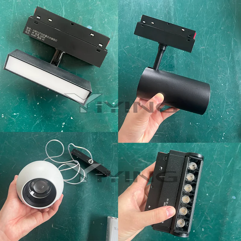 Черный белый 6 мм Умный Магнитный Трековый светильник Tuya Zigbee затемняемый ультратонкий рельсовый с поверхностным креплением DC48V для дома