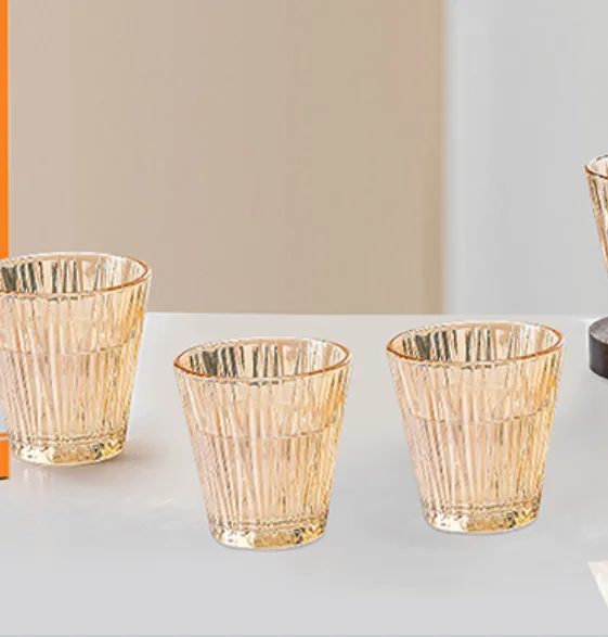 Tea cup set bulk buying high quality glasses drink cup glass water juice tea coffee cup set