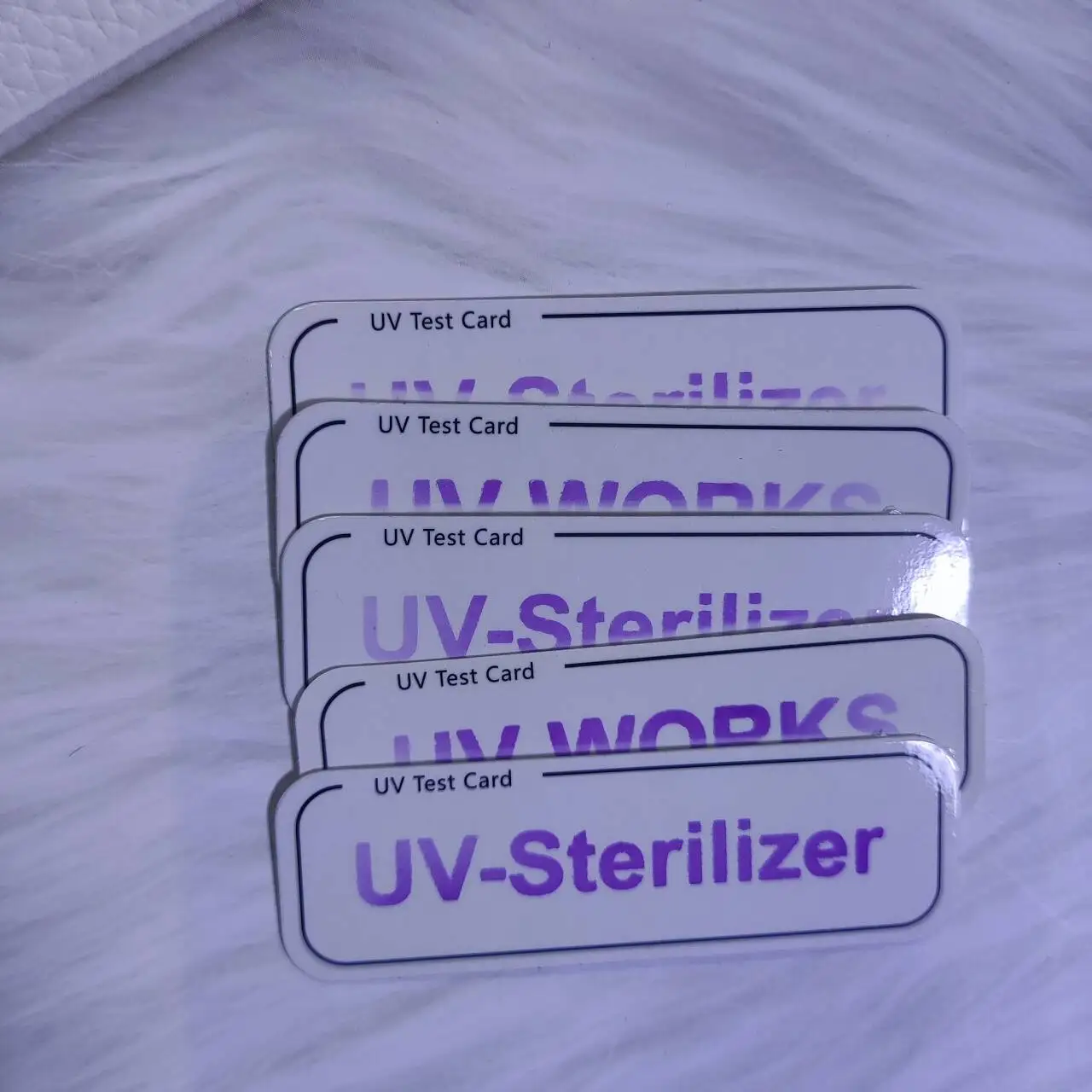 UV Test Card Outdoor Activity Test UV Intensity Can be Customized Patterned UV Test Card