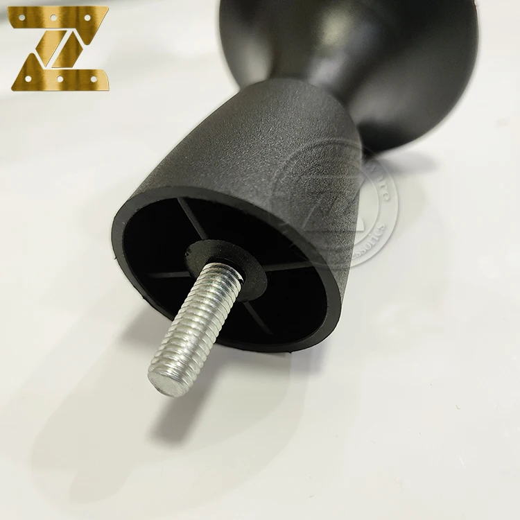 100mm sofa legs plastic used for sofa and cabinet furniture leg black round traditional sofa accessories support leg  With screw