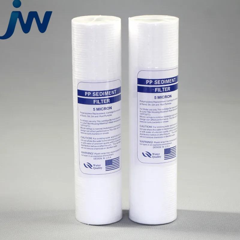 10 Inch 5 Micron Pp Melt Blown Filter Cartridge New Style Hot Sale Pp Sediment  For Industrial Use