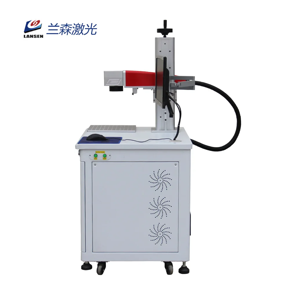 30w 50w 100w Metal recorder fiber laser marking machines for logo qrcode bar printing jewelry engraving cutting price
