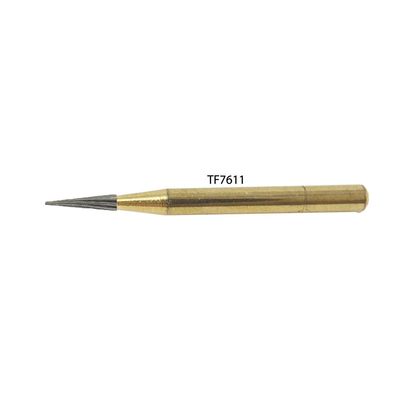 Top quality 1mm head TF7611 taper pointed teeth finishing burs