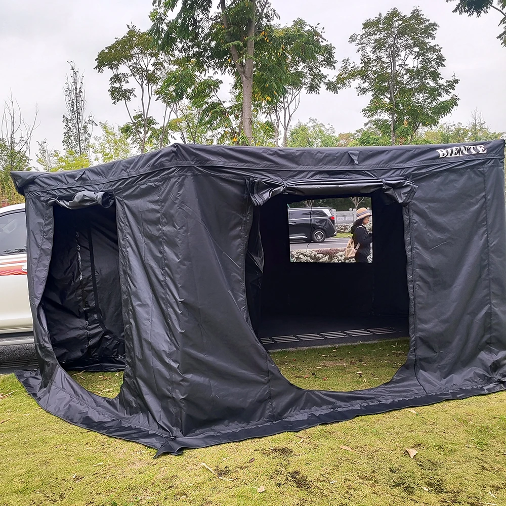Wholesale 270 Awning Foldable Car Canopy Car Camping Tent Outdoor Side Portable Car Shade Canopy 270 Degree Awning with D hole