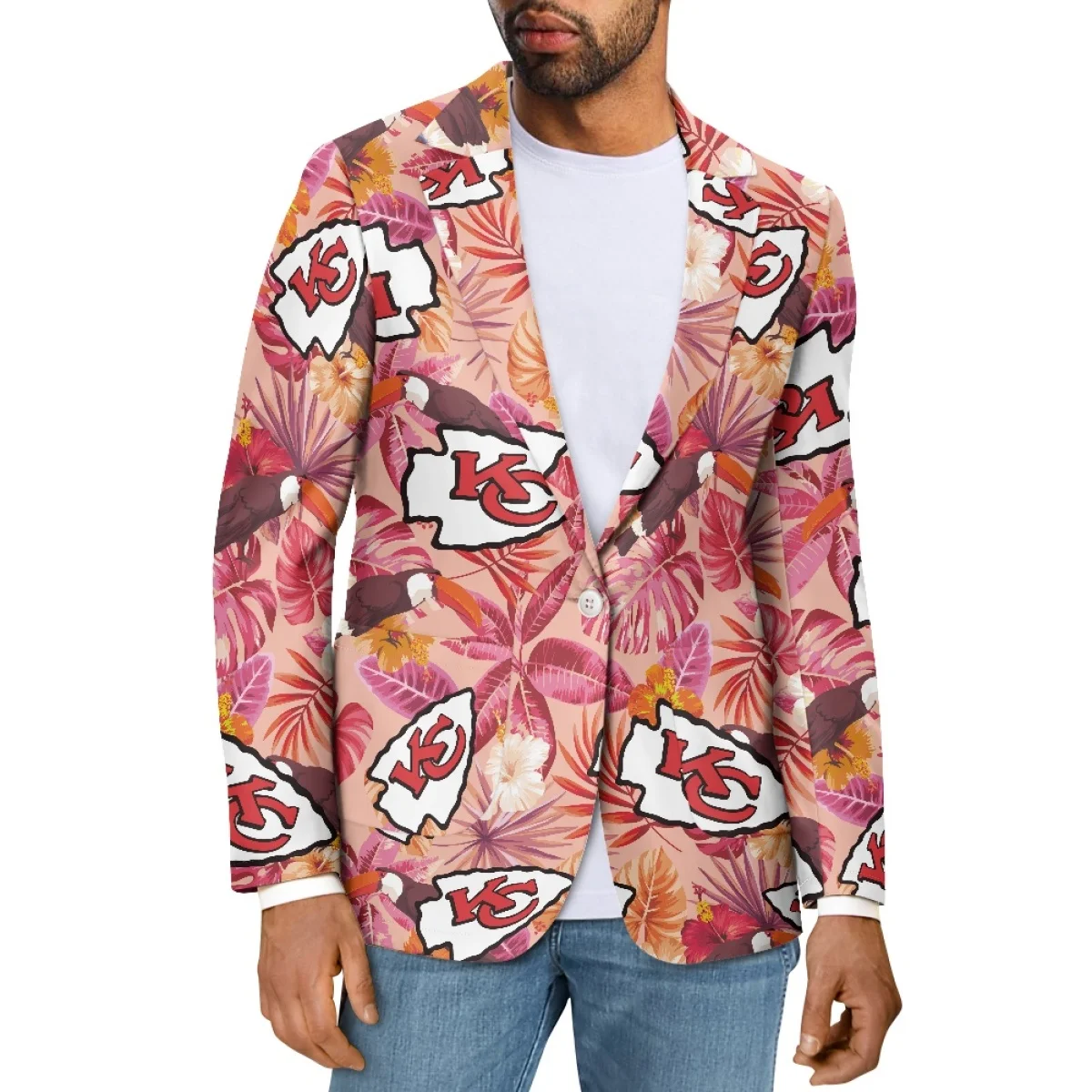 Custom Fashion Casual Spring Autumn Lattice Pocket One Piece Blazers Suit Coat Jacket Man Suit