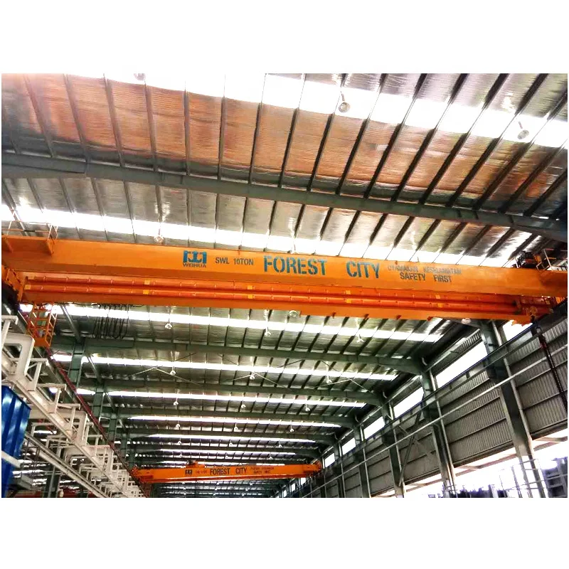 Foundry Double Beam Steel Factory Heavy Overhead Traveling Casting Steel Laddle Lifting 20t 5t Overhead Crane with A8 Duty