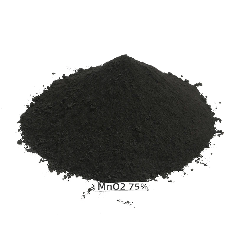 CAS NO 1313-13-9 Glass industry decolorizing agent   Manganese Dioxide Powder  100-200 mesh MnO2  75%