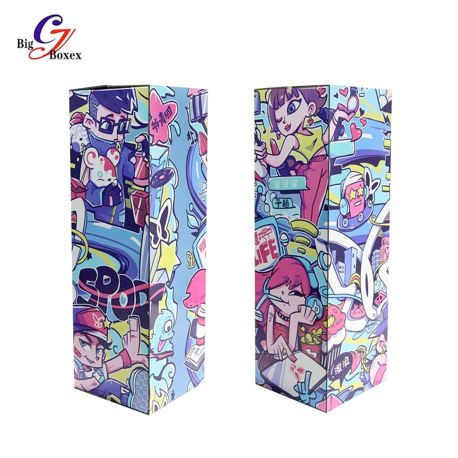 FSC Corrugated Board Coated Paper Big Boxes Custom Logo Printing Large Cardboard Packaging Box For Packing Furniture
