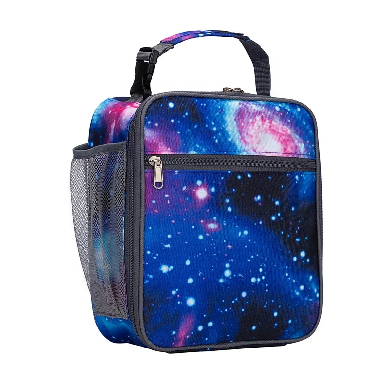 Heopono Zippered Thermal Lunch Bag for Work Durable Polyester Fitness BPA free PEVA Lining Insulated Kids Children Boys