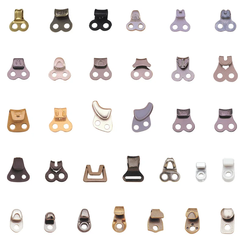 Shoe Lace Hooks Silver Alloy Shoelace Buckles Boot Hooks with Rivets for Repair/Camp/Hike/Climb Accessories