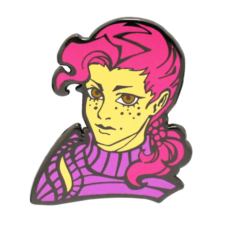 New 2d 3d cute cartoon heart round square car star christmas flag metal soft hard custom big enamel lapel pins