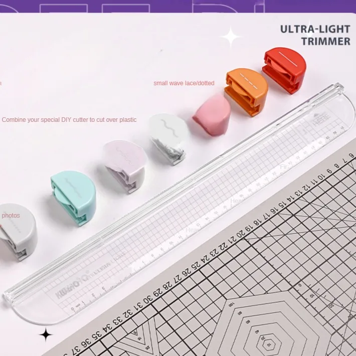 Positioning paper cutter multifunctional paper cutter portable plastic paper cutter dotted line paper cutter