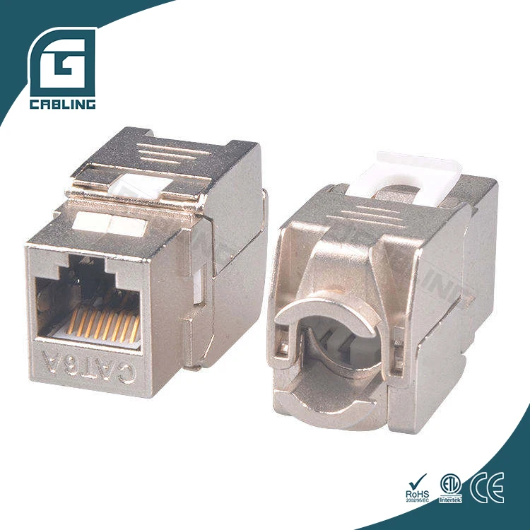 Gcabling экранированный FTP keystone jack cat6 cat6a RJ45 8P8C разъем keystone RJ45 выемки keystone