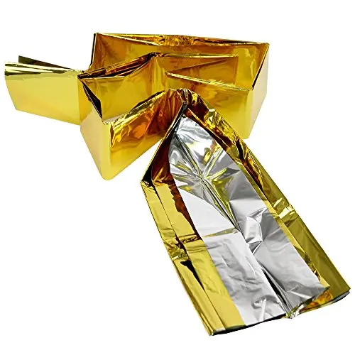
Emergency Survival Blanket Windproof Waterproof Mat Keep Warm Pad Foil Blanket Survival Gear for Marathons,Outdoors,First aid 