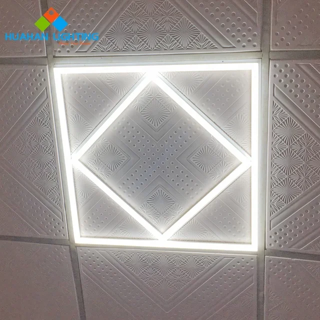 Huahan 2021 New led lattice back lite panel frame light meeting office room lighting 60x60 60W