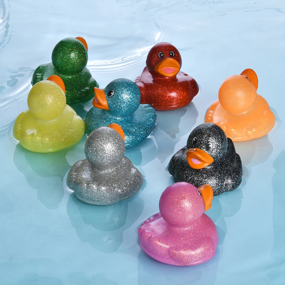 High Quality Muti-color Baby Toys Plastic Pvc Vinyl Bath Toy Weighted Floating Sound Squeaky Rubber Duck