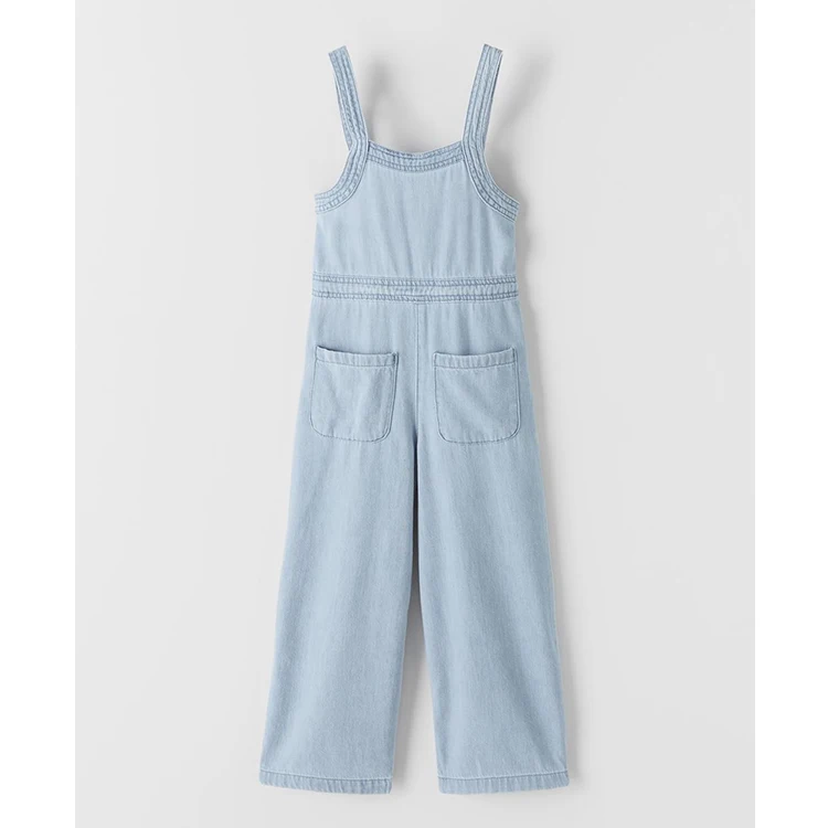 
Selling Denim Jumpsuit Hot Selling High Quality Loose Casual Girls Denim Jumpsuit 