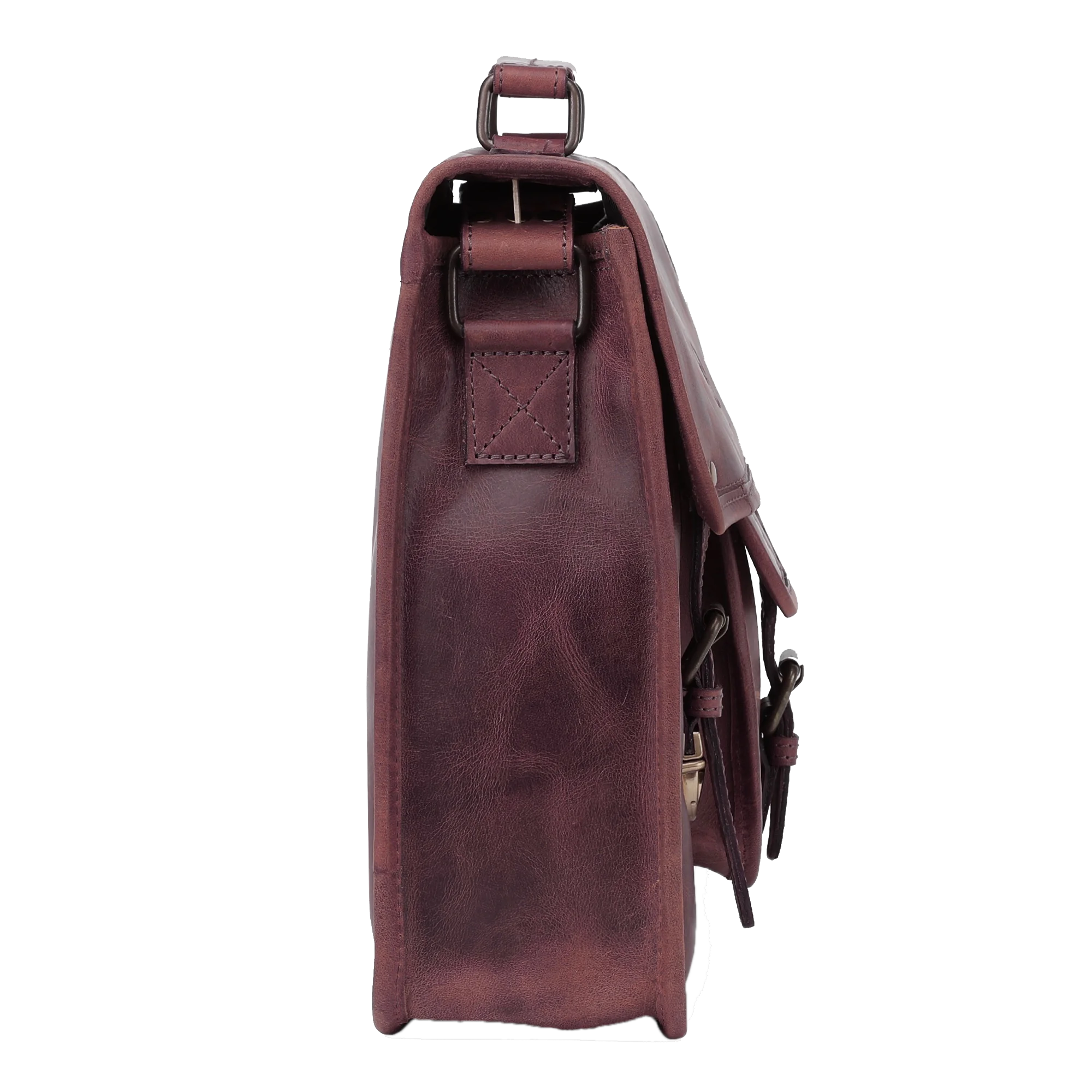 
Genuine Leather Crossbody Messenger Satchel Bag Business Work Laptop Briefcase Office College for Men Women 