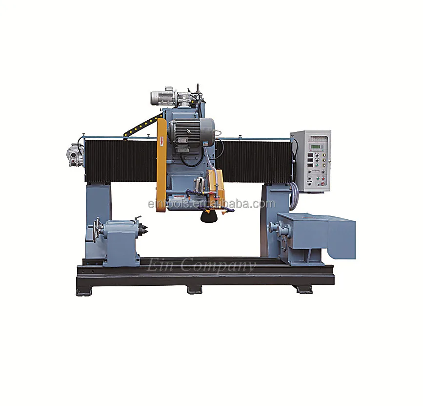 Factory Price Marble Column Cutting Machine / Stone CNC Router Lathe