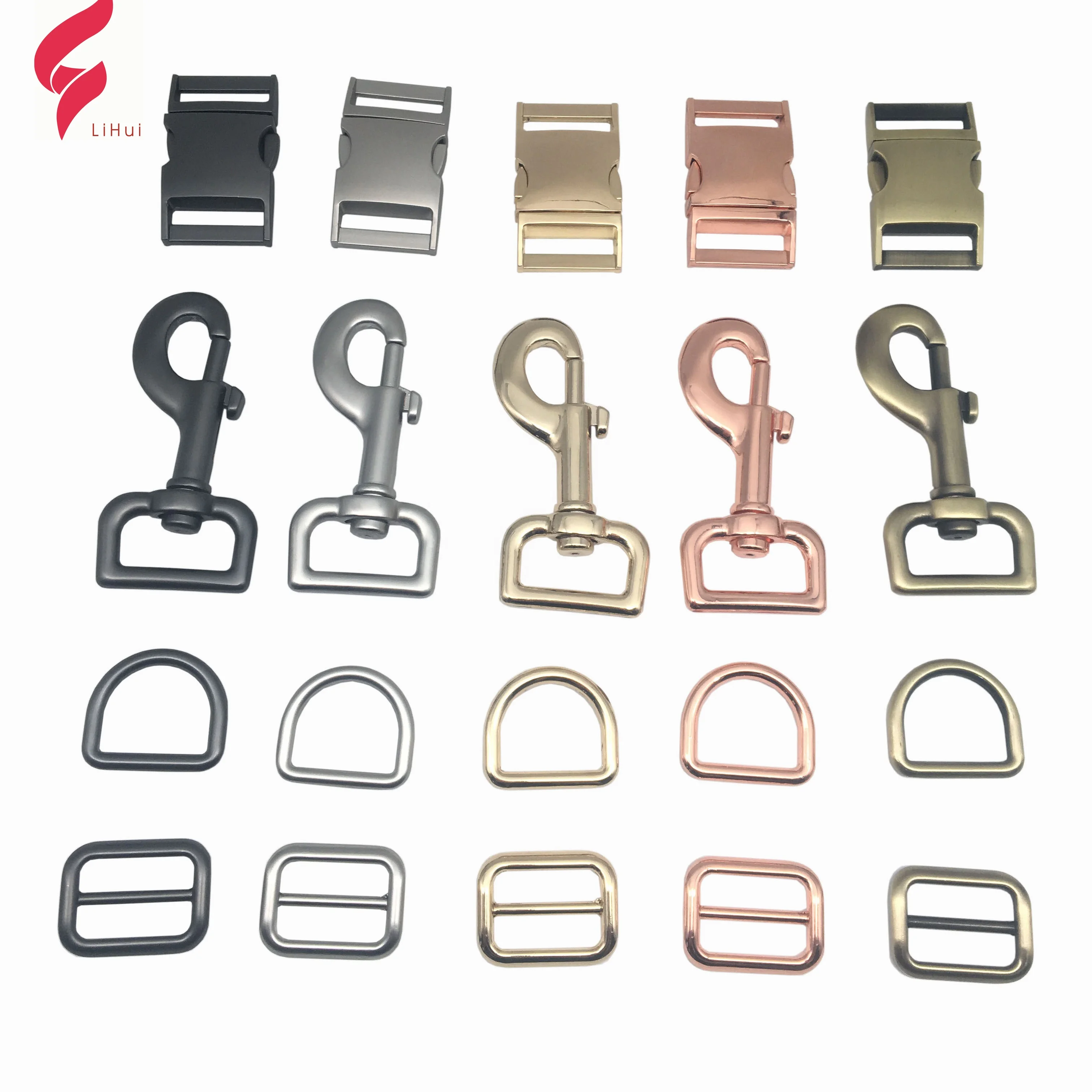 Lihui 25 мм Индивидуальные комплекты для изготовления имени Выгравированный ошейник собак розовое золото металлическая БЫСТРОРАЗЪЕМНАЯ Пряжка ошейника домашних животных