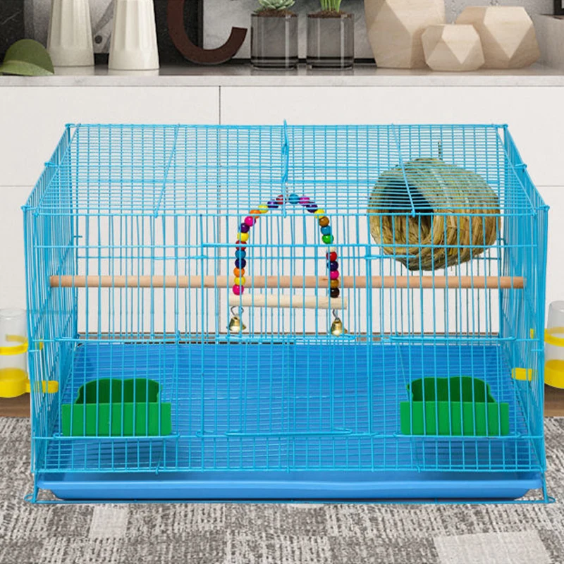 2023 New Style metal luxury stainless steel iron large parrot breeding bird cage big large