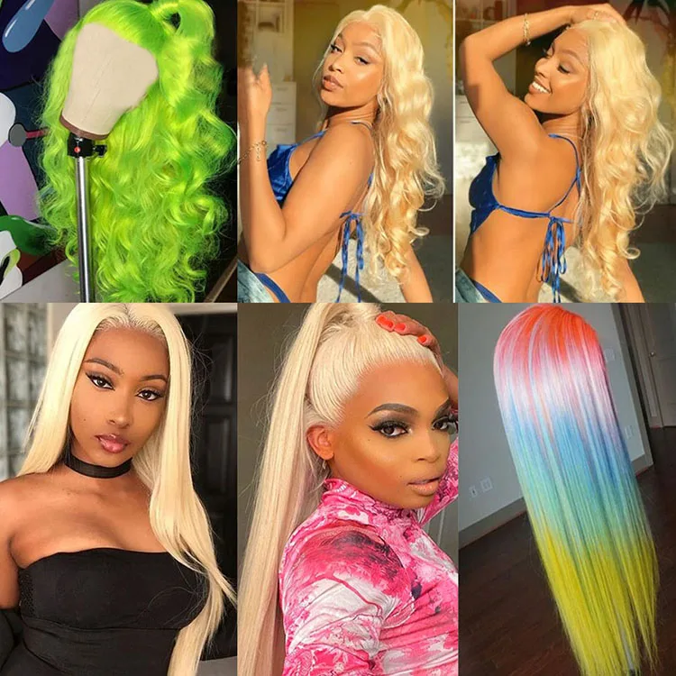 raw indian hair 613 blonde bob swiss HD lace wig,brazilian cuticle aligned blonde 613 full lace wig human hair