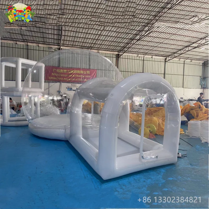Outdoor  kids party jumping castle transparent dome house balloon decoration inflatable bubble tent for single tunnel