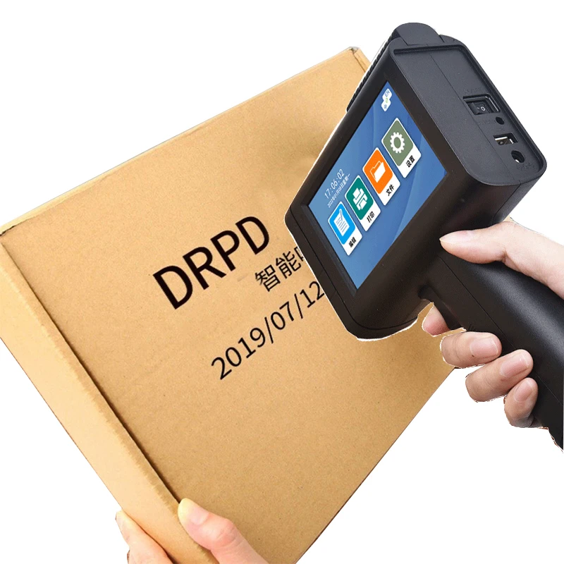 12.7mm Expiry Date Logo Picture Portable Handheld Printer Online Industrial Inkjet Printer Machine Hand Jet Printer