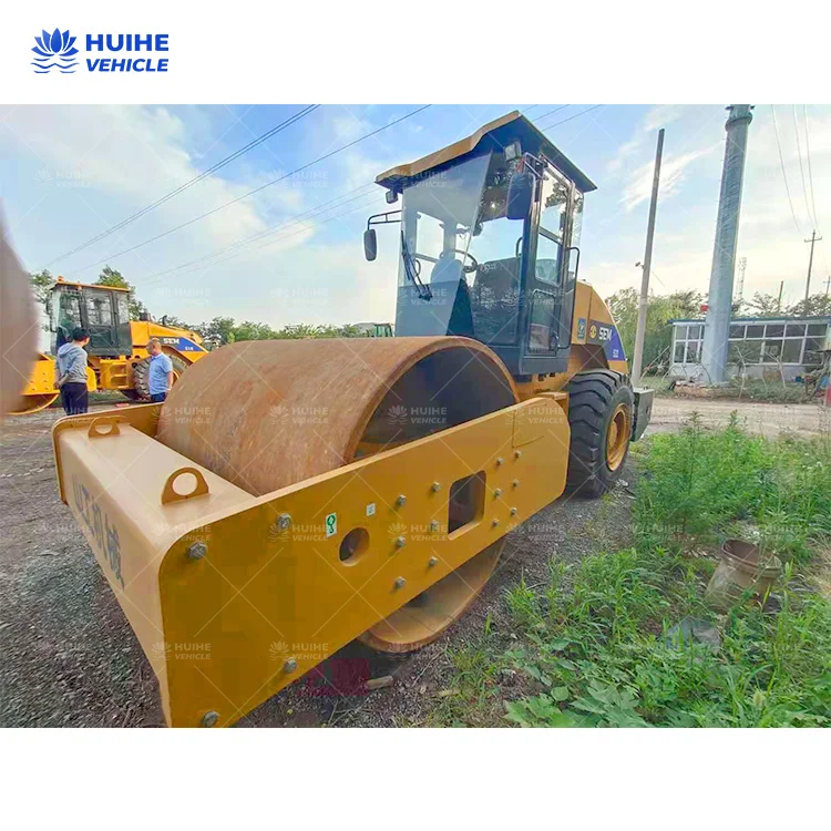 Shantui SR10 полностью гидравлический 10Ton 82kw ручной одиночный барабан Двигатель weichai Вибрационный дорожный каток уплотнитель