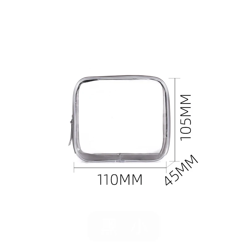 OEM Makeup Pouches PVC Clear Pouch Toilet Bag Transparent Custom Promotional Gift Women Zipper Bag