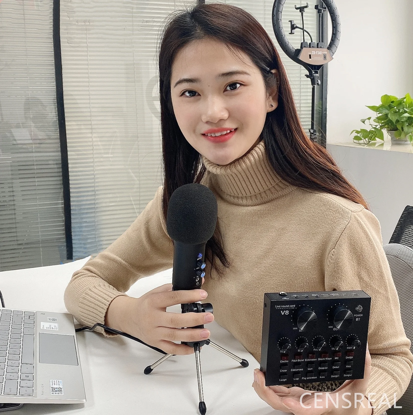 Mini Sound Mixer Board Live Stream Профессиональное аудио, v8 L8 видео Звуковая карта студийная запись звуковых эффектов для Skype Youtuber