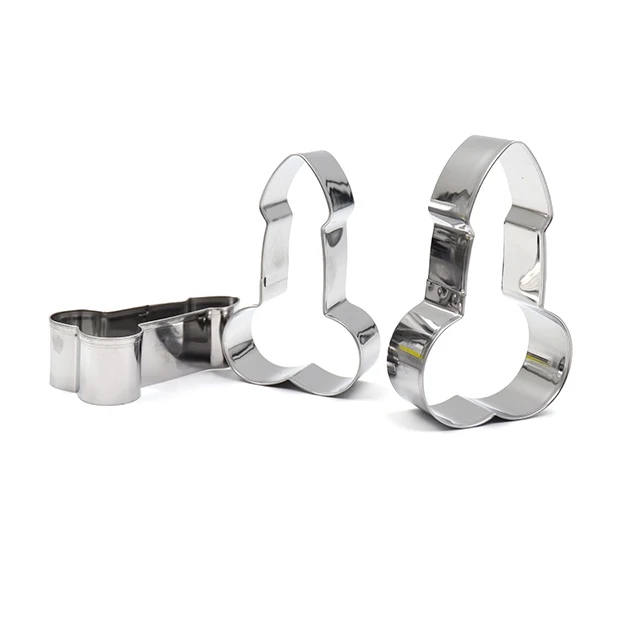 Stainless steel creative penis cake cookie mold DIY baking utensils