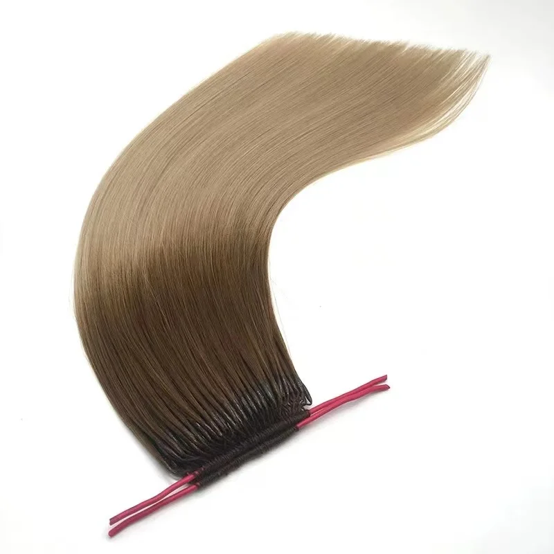 Wholesale T4/24 Cuticle layers Remy Human Hair line Hair Cotton Thread Korean Hair Extensions