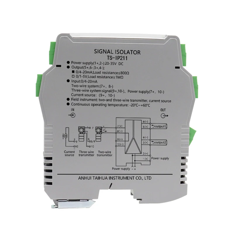 2 Inputs 4 Outputs Signal Converter Galvanic Analog 4-20mA 0.1% F.S. Signal Isolation Signal Isolator