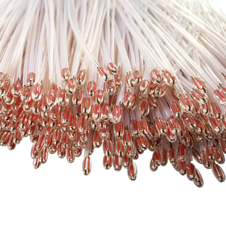 MF51 ntc thermistors 3435 1% glass bead ntc thermistor for Copier Electric iron10k thermistor