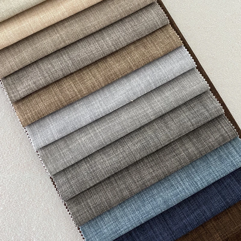 
polyester copy-linen fabric for sofa 