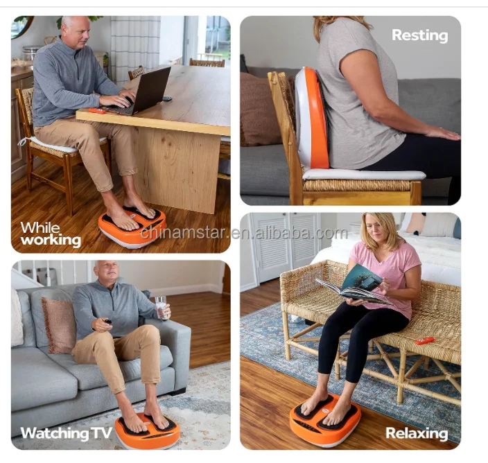 Health Care Product Foot Massager Machine Increases Blood Flow Circulelectric Ems Leg Massage Roller Machine with Remote Control