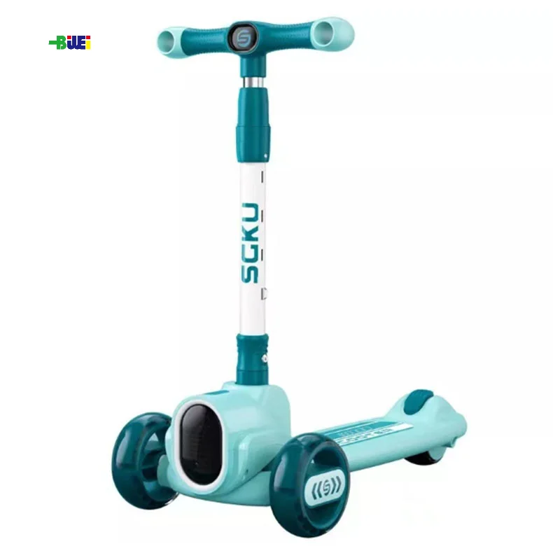 Wholesale Multifunctional 3 In 1 Foldable Children Kick Scooter with seat 3 Wheels foot Kick Scooters for kids With  music